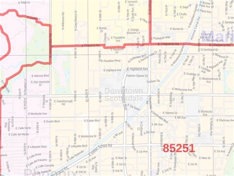 Scottsdale Az Zip Code Map World Map