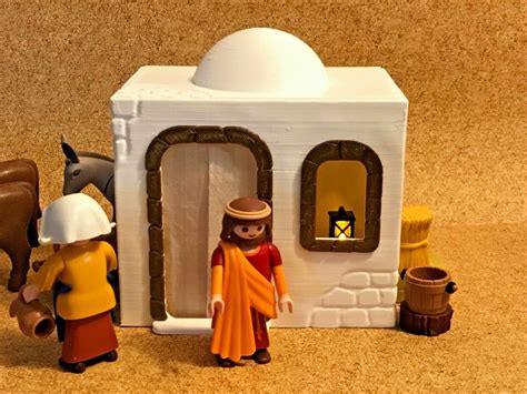 Casa Belén Navidad Impresión 3d Miniatura Escala Playmobil Etsy