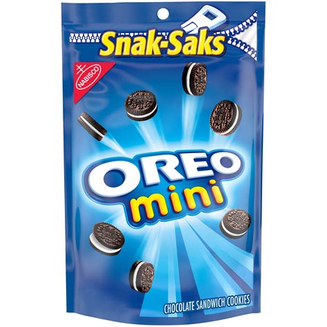 Buy Oreo Mini Chocolate Sandwich Cookies Snack Pack 8 Oz Snak Sak