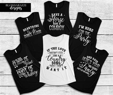 Country Music Bachelorette Party Muscle Tank Top Shirts For Nashville Or Concert Etsy