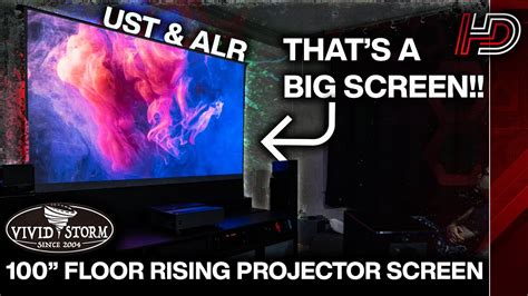 Vividstorm 100 Floor Rising Ust Alr Projector Screen Unboxing