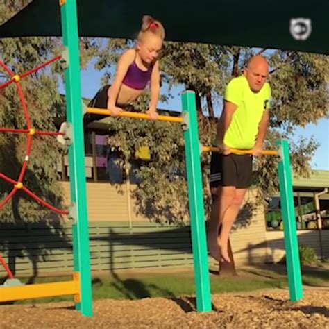Dad Tries Gymnastics To Bond With His Daughter Gym Papa Fille