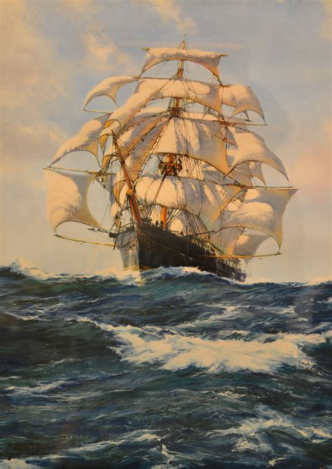 Wind And Sun By Monrague Dawson Tall Ships Art Ship Art Marine Art