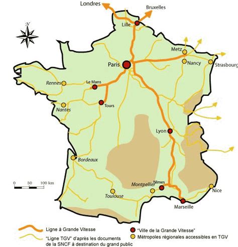 Carte De France Tgv Vacances Guide Voyage
