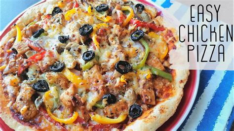 Chicken Pizza Recipe A Pakistani Kitchenette Youtube