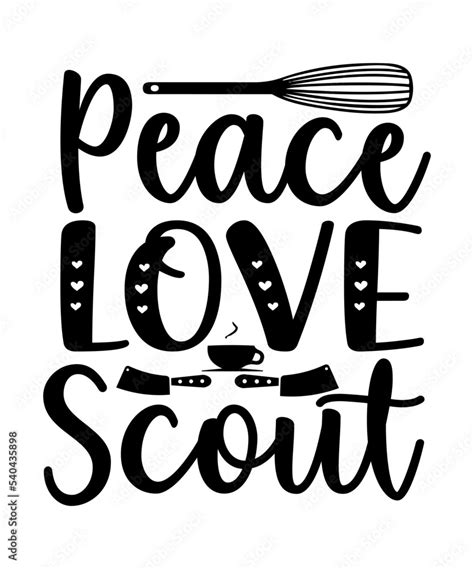 Peace Love Scout Svgcookie Cookie T Shirt Cookie Design Cookie T