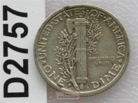 1937 S Mercury Dime 90 Silver U S Coin D2757