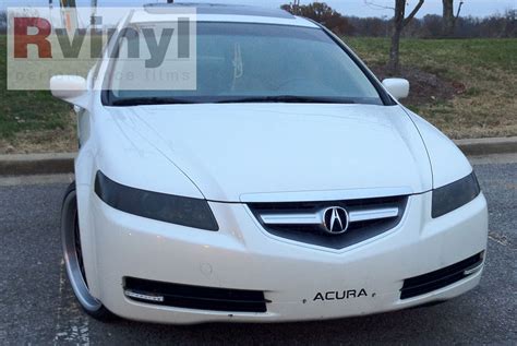 Pro precut smoke headlight tint film kit acura tl 2004-2008