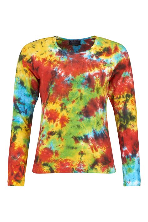 Wicked Dragon Clothing Tie Dye Long Sleeve Hippe Top