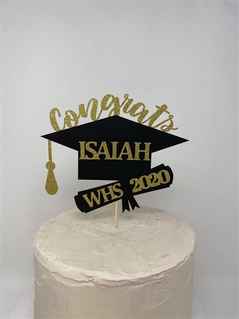 Graduation Party Decorations 2024 Graduation Cake Topper Personalized