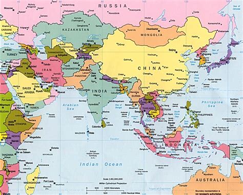 Asia Mappa Fisica Asia Map East Asia Map South East Asia Map