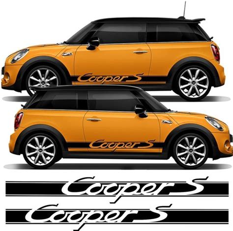 Zen Graphics Mini Hatchback Cooper S Side Stripes Stickers