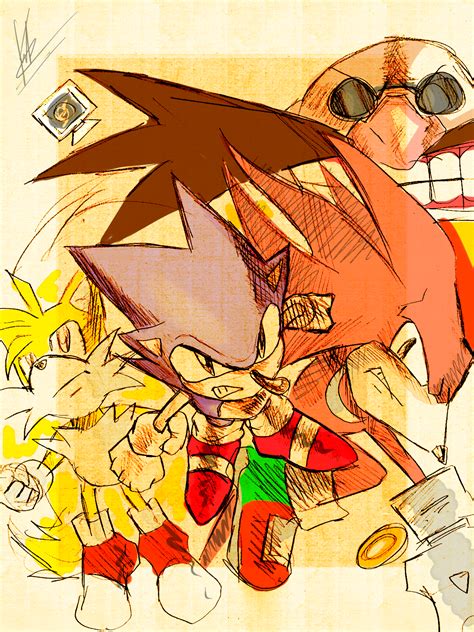 Sonic Mania Meets Marvel Vs Capcom 2 Style Poster By Kaiserkleylson On