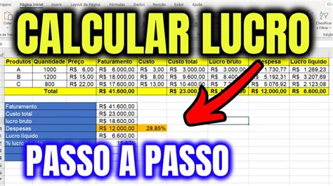 Como Calcular O Lucro De Um Produto JEITO CERTO YouTube