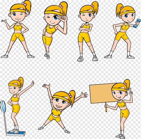 Gambar Kartun Kartun Fitness For Women Kartun Karakter Anak Poster