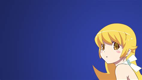 3840x2160 Anime Anime Girls Oshino Shinobu Long Hair Blonde Vector Art