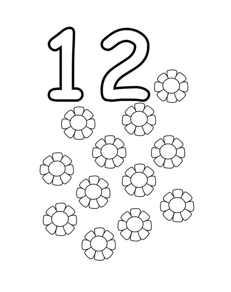 Free Printable Number Coloring Pages For Kids Free Printable Numbers
