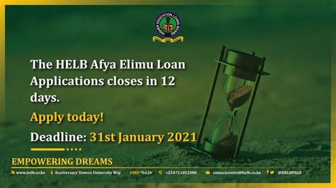 Helb Afya Elimu Loan Applications Open Youth Village Kenya