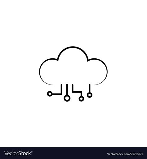 Cloud Iot Internet Things Icon And Symbol Vector Image