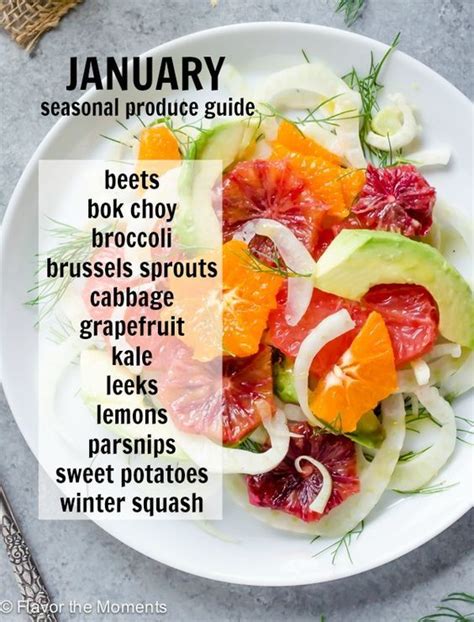 254 January Seasonal Produce Guide Seasonal Produce Guide In