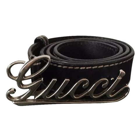 Gucci Belt Black Leather Ref25015 Joli Closet