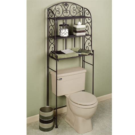 Many times you just wondered how you could use this huge unused area? Wrought Iron Bathroom Shelves | Bathroom space saver ...