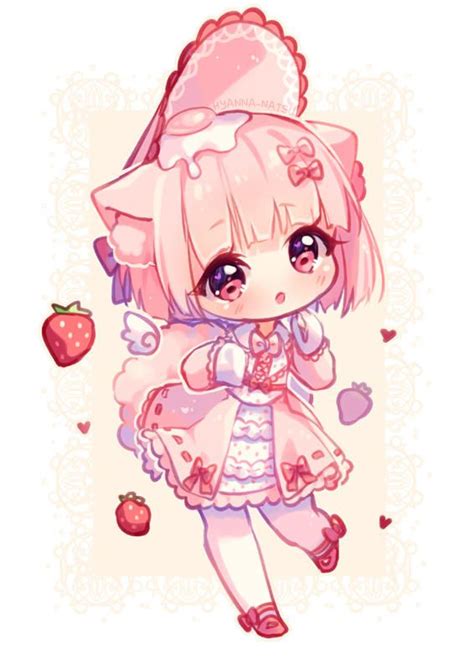 Video Commission Sweet Pink By Hyanna Natsu Chibi Girl Drawings