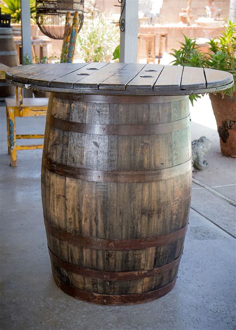 Hoedown Bar Table — King Barrel Wine Barrel Bar Table Bourbon Barrel