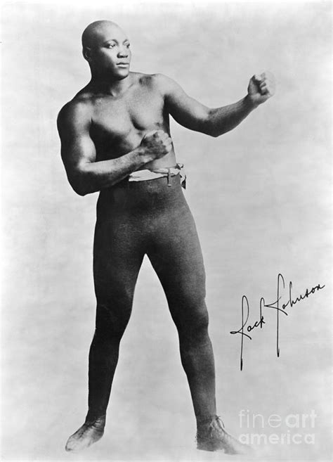 boxer jack johnson in fighting pose photograph by bettmann fine art america
