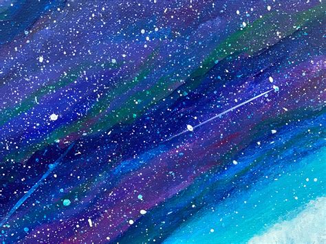 Acrylic Painting Galaxy Universe Stars Etsy México