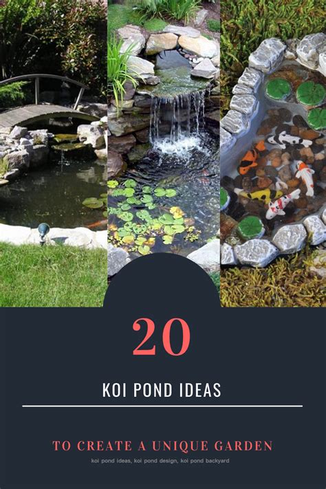 20 Koi Pond Ideas To Create A Unique Garden I Do Myself Koi Pond