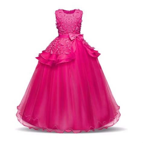 Teenage Girls Dresses For Girl 10 12 14 Year Birthday Fancy Prom Gown