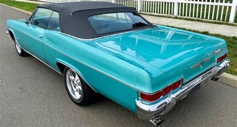 1966 Chevy Impala Convertible Ss 396 Artesian Turquoise