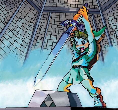 Link And The Master Sword By Beyondtherabbithole On Deviantart