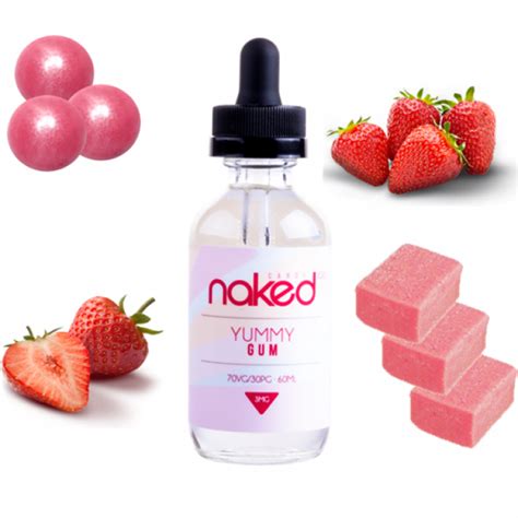 yummy gum by naked 100 e liquid 60ml