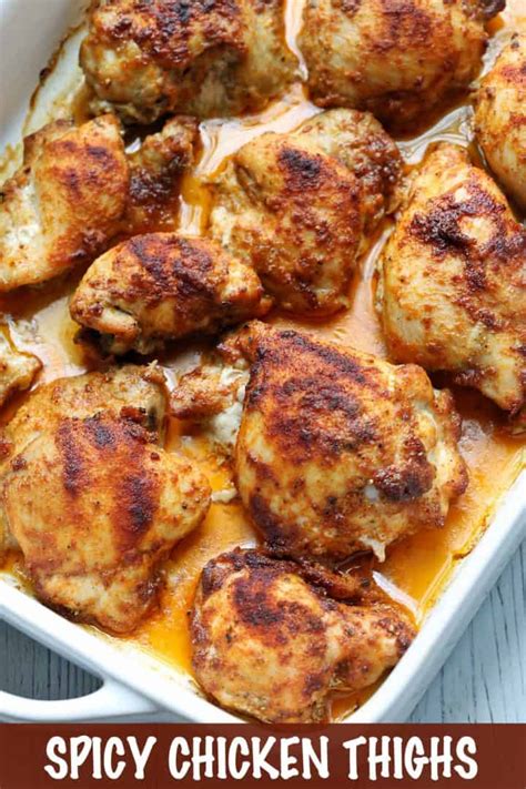 Spicy Baked Boneless Skinless Chicken Thighs Healthy Recipes Blog