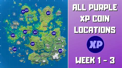 Fortnite introduces new xp coins to collect all around the island. All 10 Purple XP Coins Locations in Fortnite Week 1-3 ...