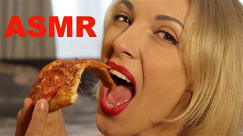 Asmr Mukbang Pepperoni Pizza Eating Sounds Youtube