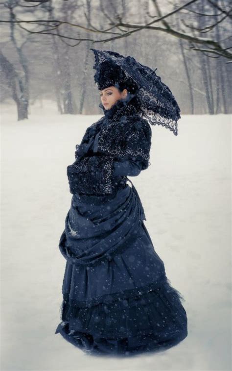 Gothic Victorian Winter Wear A Cold Weather Costume Consisting Of