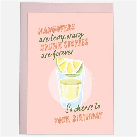 Drunk Stories Birthday Card Kaart Blanche Outer Layer