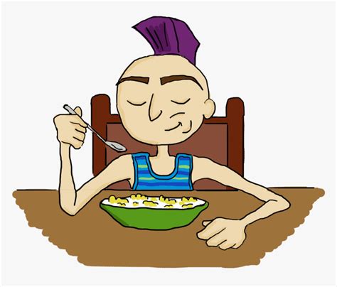 Mindful Eating For Kids Chewing Food Slowly Cartoon Hd Png Download