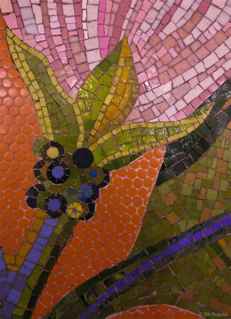 Botanical Mosaics Bill Pusztai Mosaic Flowers Mosaic Art Mosaic