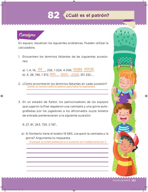 Encuentra respuesta a tu tarea ahora en tareas gratis. Libro De Quinto Grado Matemáticas Contestado - Libros Favorito