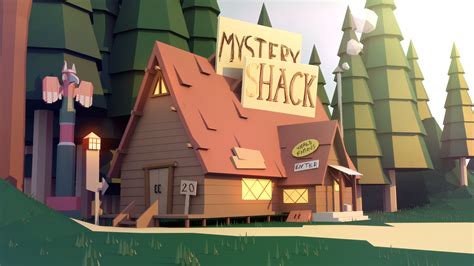 Blender The Gravity Falls Mystery Shack With Artistic Liberties