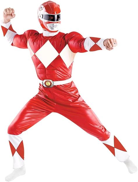 Amazon Disguise Red Ranger Costume X Large Clothing