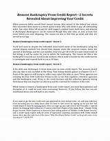 Sample Letter To Remove Debt From Credit Report Photos