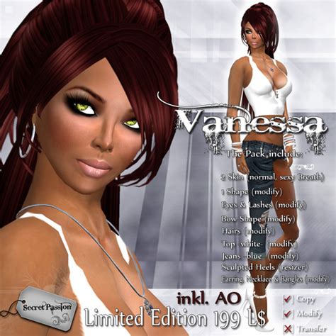 Second Life Marketplace Special Sale Vanessa Skin And Shape Promo 2
