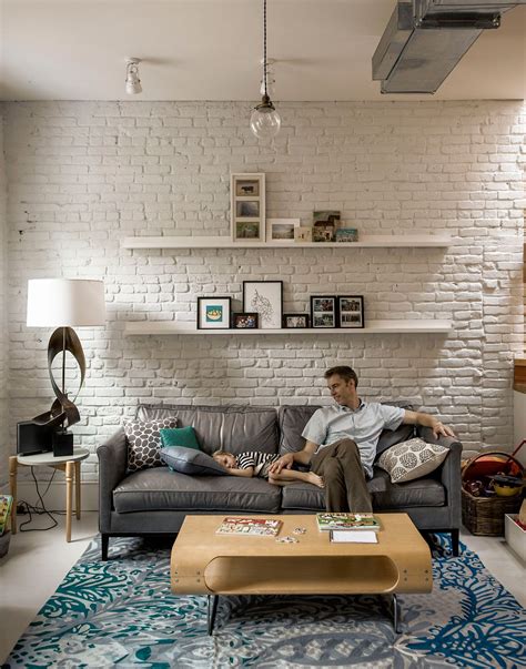Create An Elegant Statement With A White Brick Wall Home Interior Ideas