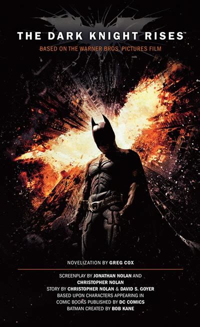 booktalk and more review the dark knight rises the official novelization by greg cox