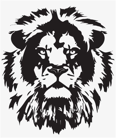 Lion Head Silhouette Png Black And White Lion Silhouette Free